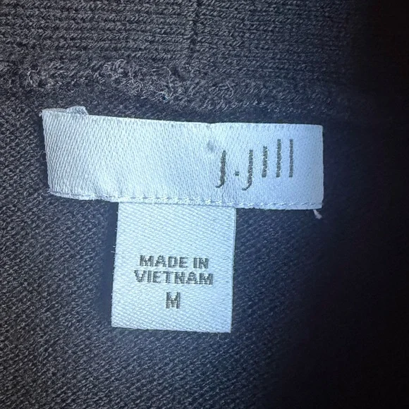 J.Jill Black Cowlneck Tunic Sweater Size M - Picture 4 of 8